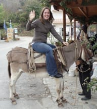 Riding Donkeys in Crete