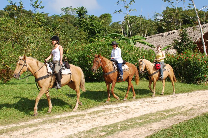 Mayan Jungle and Tikal- horseback riding in Belize
