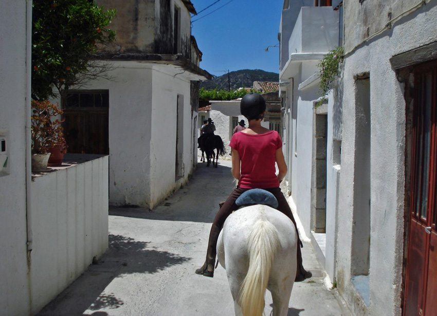 Crete Star Trail- ride through villages on your horseback riding vacation in Greece