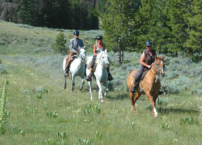 Ride through varied landscape during your Bitterroot Ranch vacation in Wyoming
