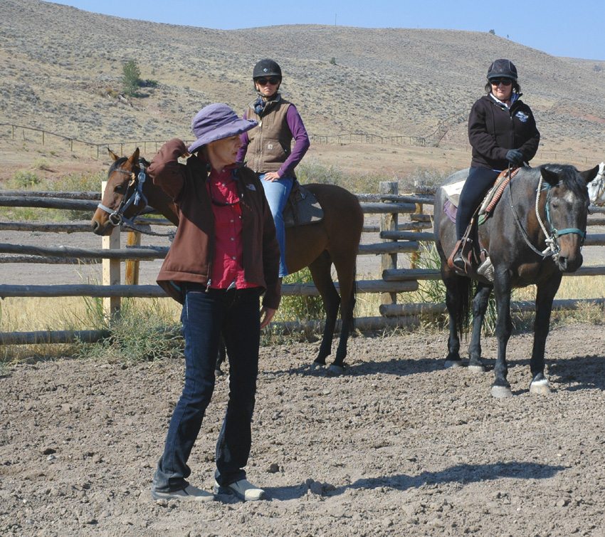 Benefit from theoretical and practical instruction during Sue Falkner-March's centered riding clinic in Wyoming