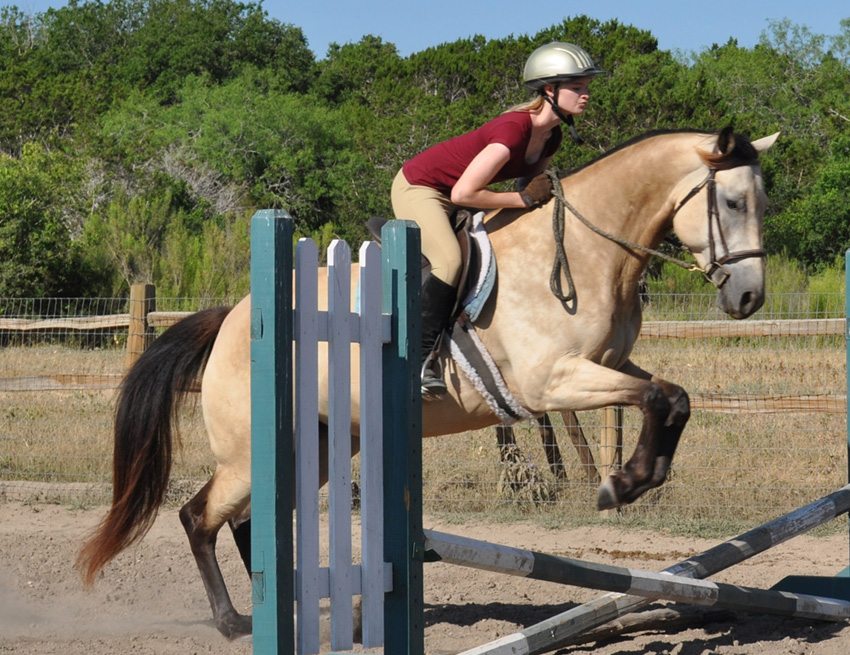 The Texas jumping clinic is a riding vacation for beginners to novice riders