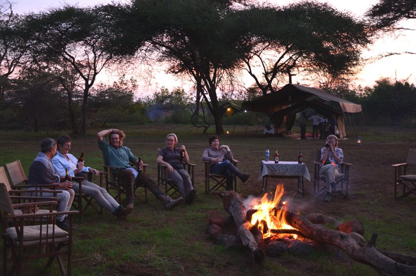 Take part in relaxing evenings in camp on the Enduimet horseback riding holiday in Tanzania